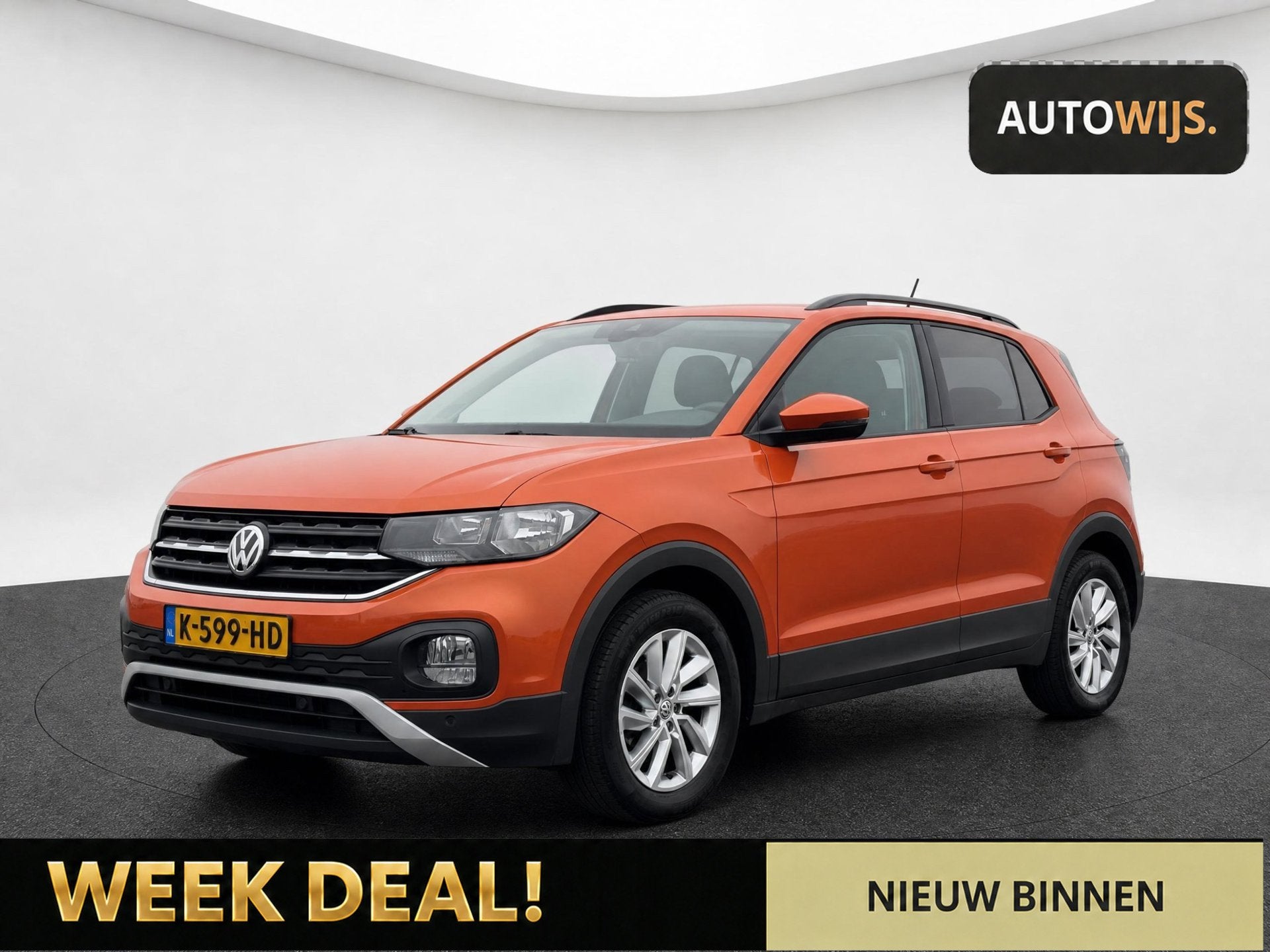 Volkswagen T-Cross 1.0 TSI Style|TREKHAAK|MF-STUUR|PDC|CLIMA, Voorwielaandrijving, Gebruikt, Overige kleuren, Bedrijf