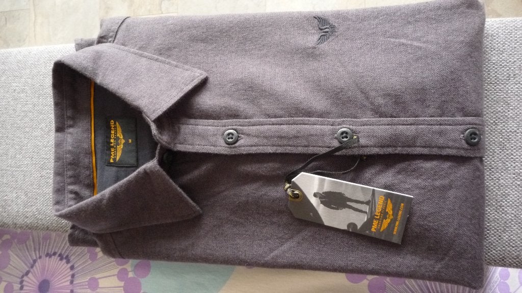 PME Legend Overhemd - M - Donker Grijs, Nieuw, Grijs, Pme Legend, Halswijdte 39/40 (M)
