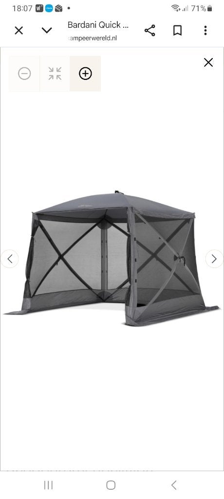 Bardani quick lodge 4, Ophalen, Gebruikt, Opvouwbaar, Partytent