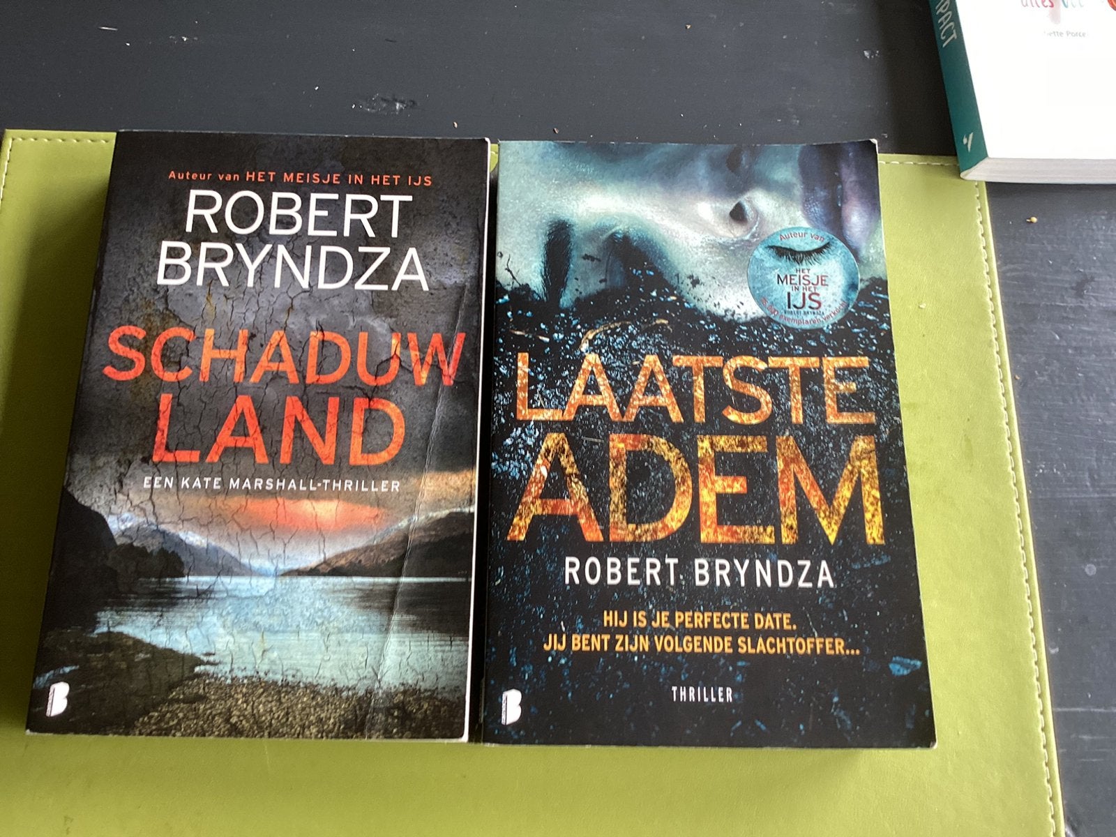 Schaduwland en laatste adem van Robert Bryndza, Ophalen of Verzenden, Zo goed als nieuw