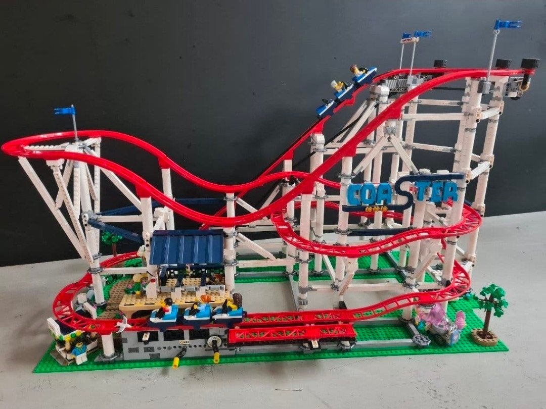 Lepin / Mould King Achtbaan - inclusief bouwboek, Kinderen en Baby's, Ophalen of Verzenden, Gebruikt, Duplo