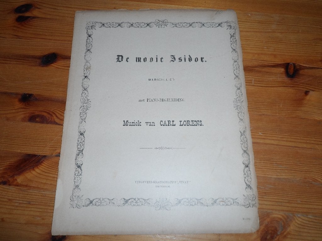 De mooie isidor - carl lorens, Piano, Gebruikt, Ophalen of Verzenden, Artiest of Componist
