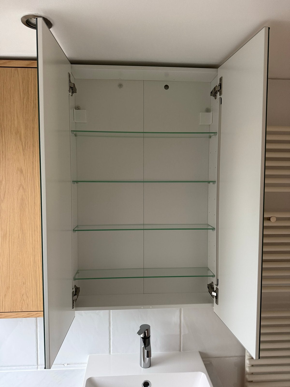 IKEA badkamerkast 100 cm breed met wastafel en spiegelkast, Ophalen, Gebruikt, 100 tot 150 cm, Minder dan 100 cm