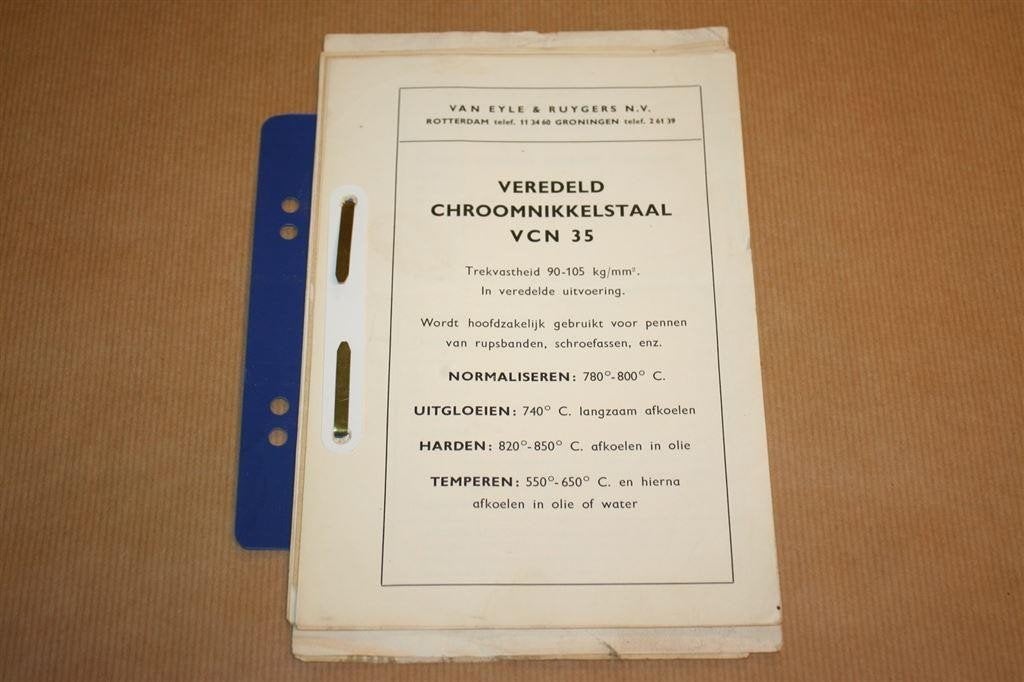 Oude prospectus - Balfour staal - Circa 1950 !!, Ophalen of Verzenden, Gelezen