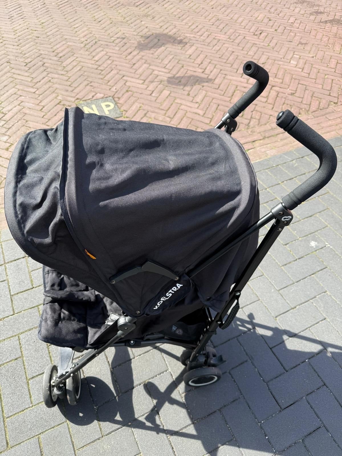 Koelstra Buggy Zwart - Compact en Handig, Ophalen, Gebruikt, Koelstra, Verstelbare rugleuning