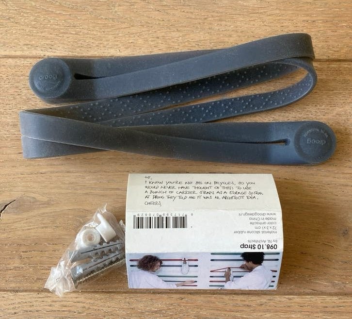 Nieuw Droog Design 098.10 Strap - Antraciet siliconen rubber, Nieuw, Kunststof, Ophalen of Verzenden, Modern