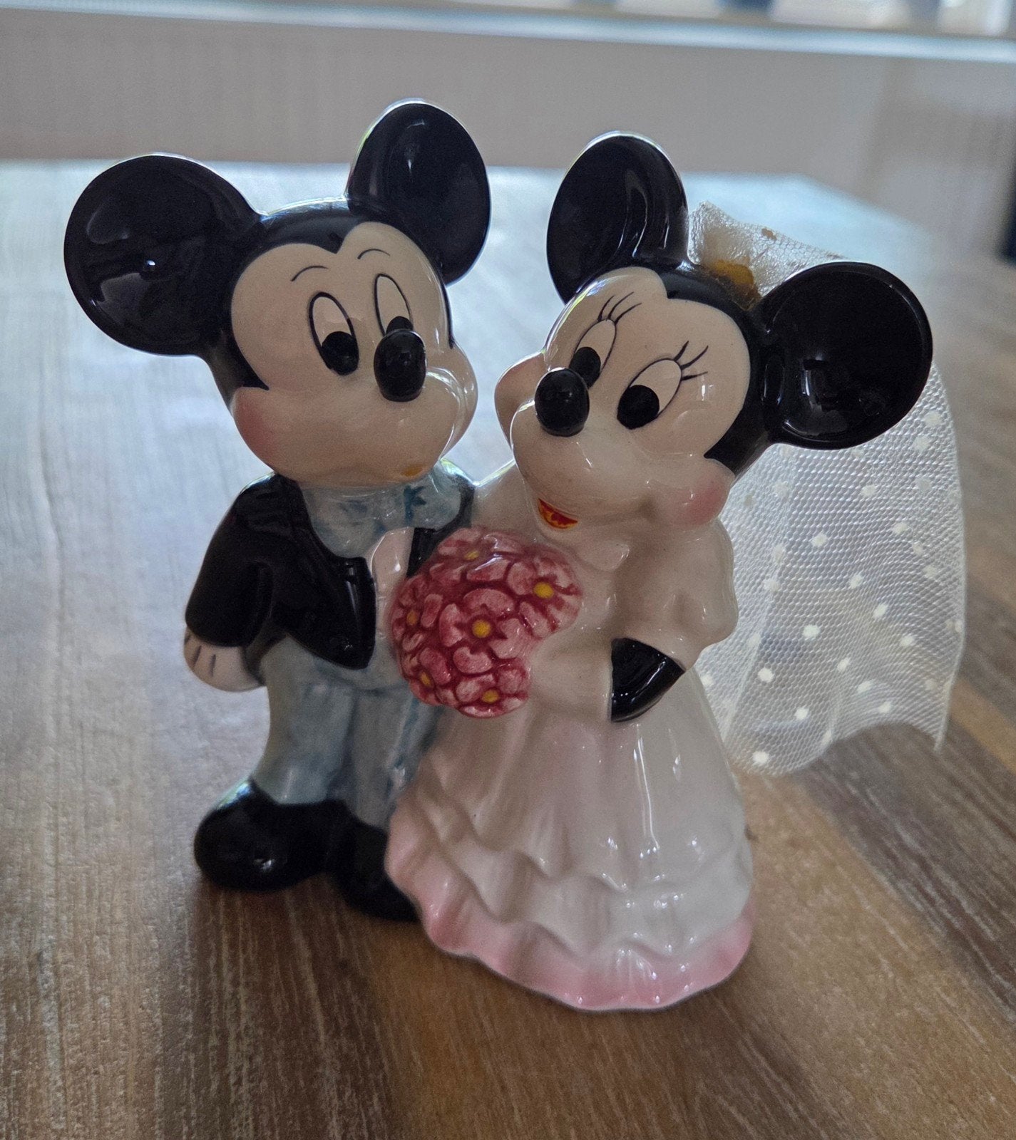 Mickey en Minnie Mouse bruidspaar beeldje, Ophalen of Verzenden