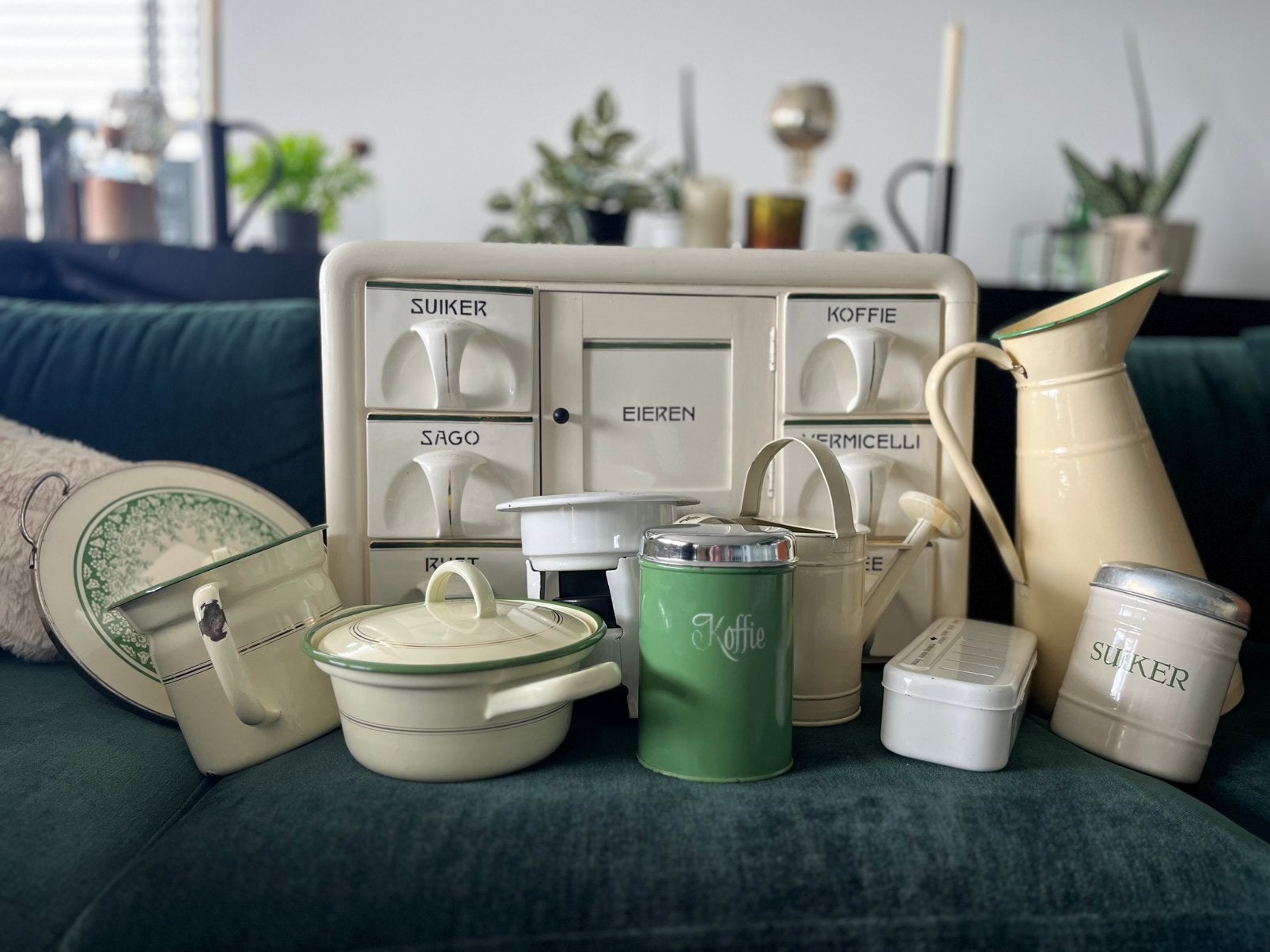 Grote partij Vintage/Brocante Keukengerei– In één koop!, Ophalen