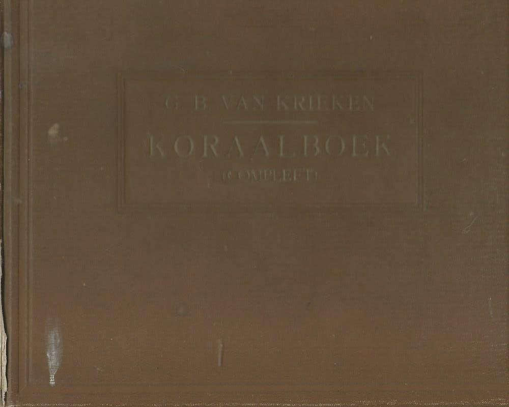 Koraalboek compleet G.B. van Krieken, Orgel, Gebruikt, Ophalen of Verzenden, Religie en Gospel