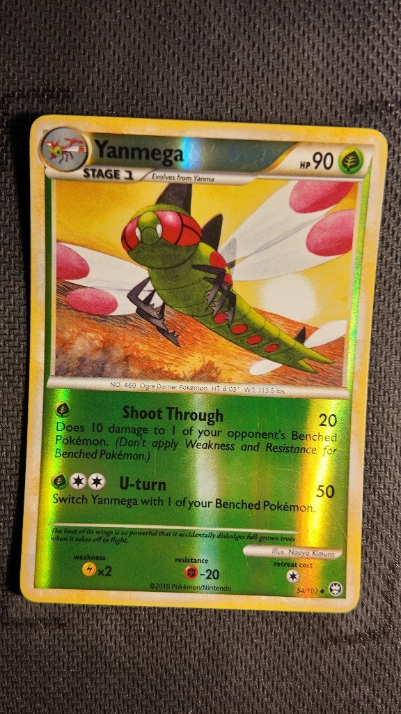 Yanmega 54 HS—Triumphant | Pokemon kaart, Ophalen, Zo goed als nieuw, Losse kaart, Foil