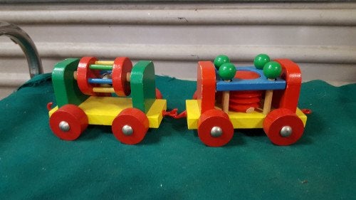 houten speelgoed trein met geluid, Ophalen of Verzenden, 'T Olde Gre-j, Info@toldegrej.nl, Endepoelstraat 20f Didam