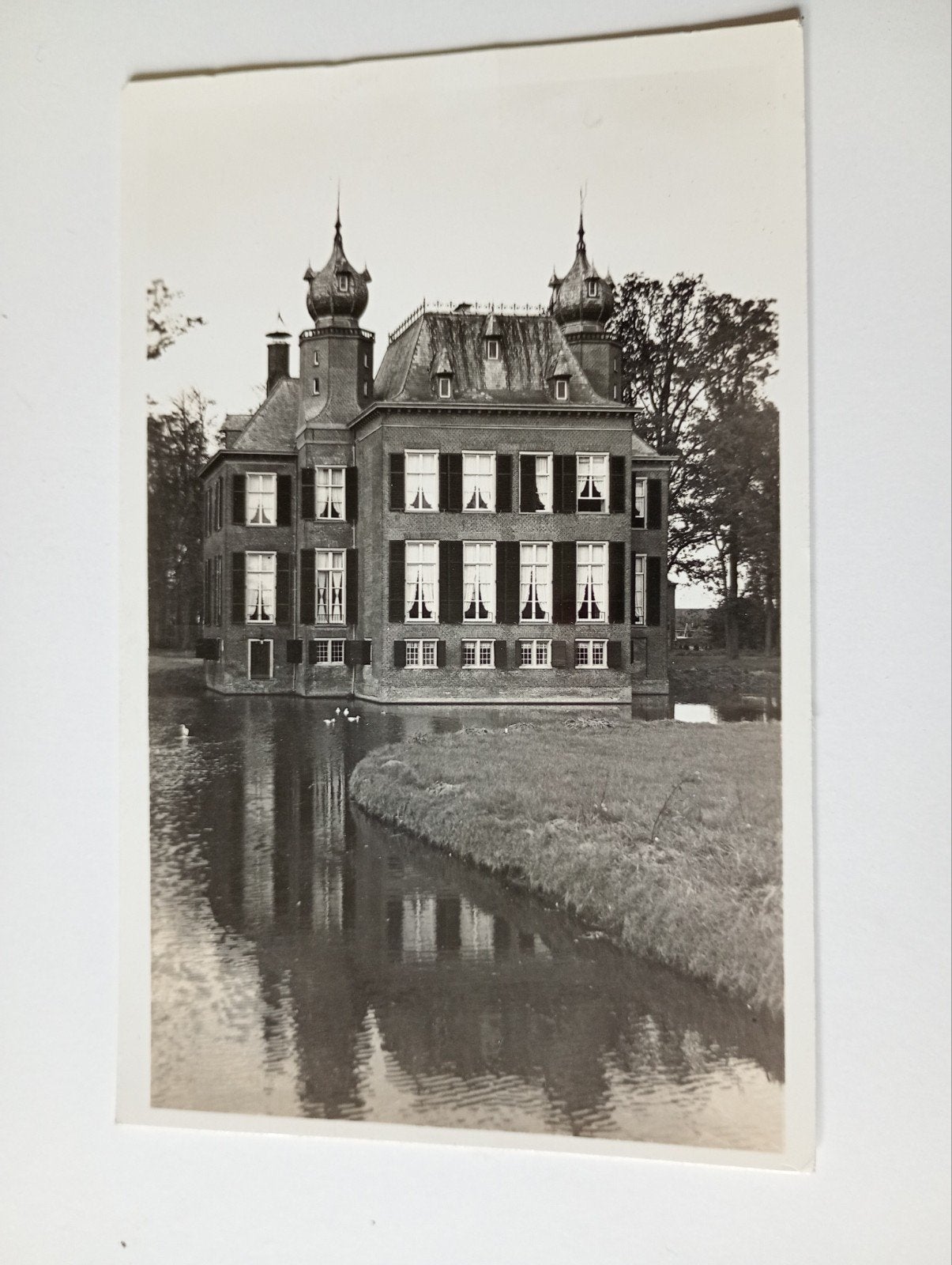 Oegstgeest Kasteel Oud Poelgeest 1955, Ophalen of Verzenden, 1940 tot 1960, Gelopen, Zuid-Holland