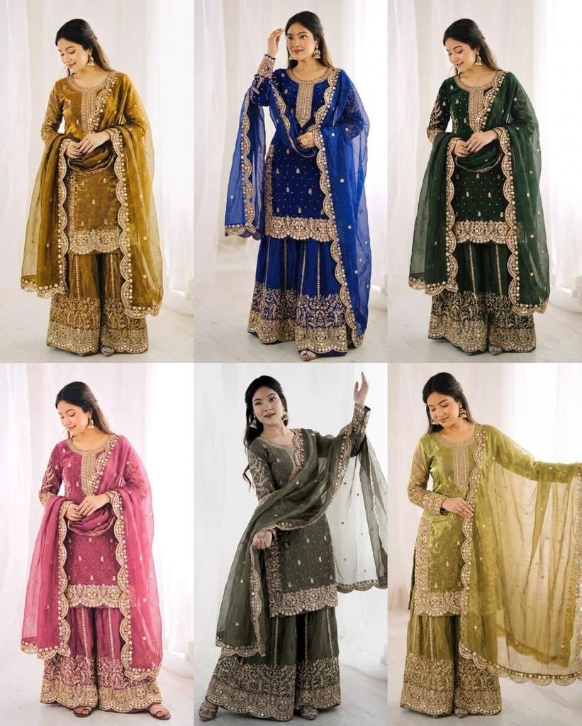 Nieuwe salwar met broek en sjaal, Kleding | Dames, Maat 46/48 (XL) of groter, Nieuw, Ophalen of Verzenden, Roze