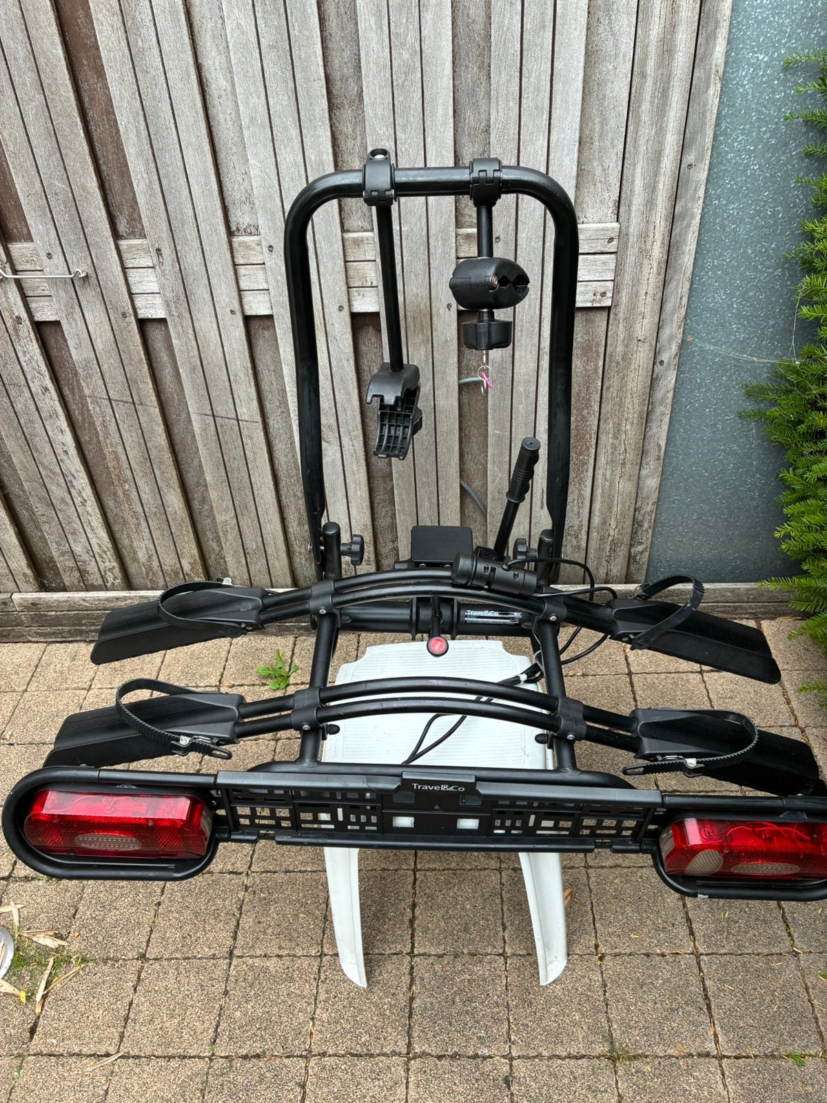 Travel & Co Black fietsdrager voor 2 fietsen., Ophalen, Gebruikt, 2 fietsen, Trekhaakdrager