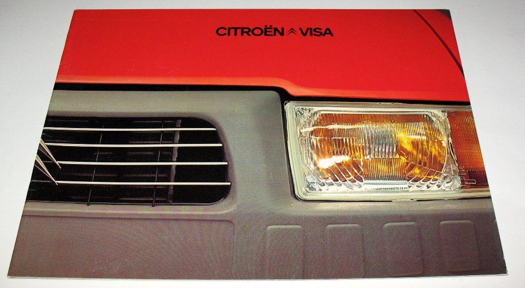 Autofolder Citroen Visa 1978 NL ZGAN Citroën