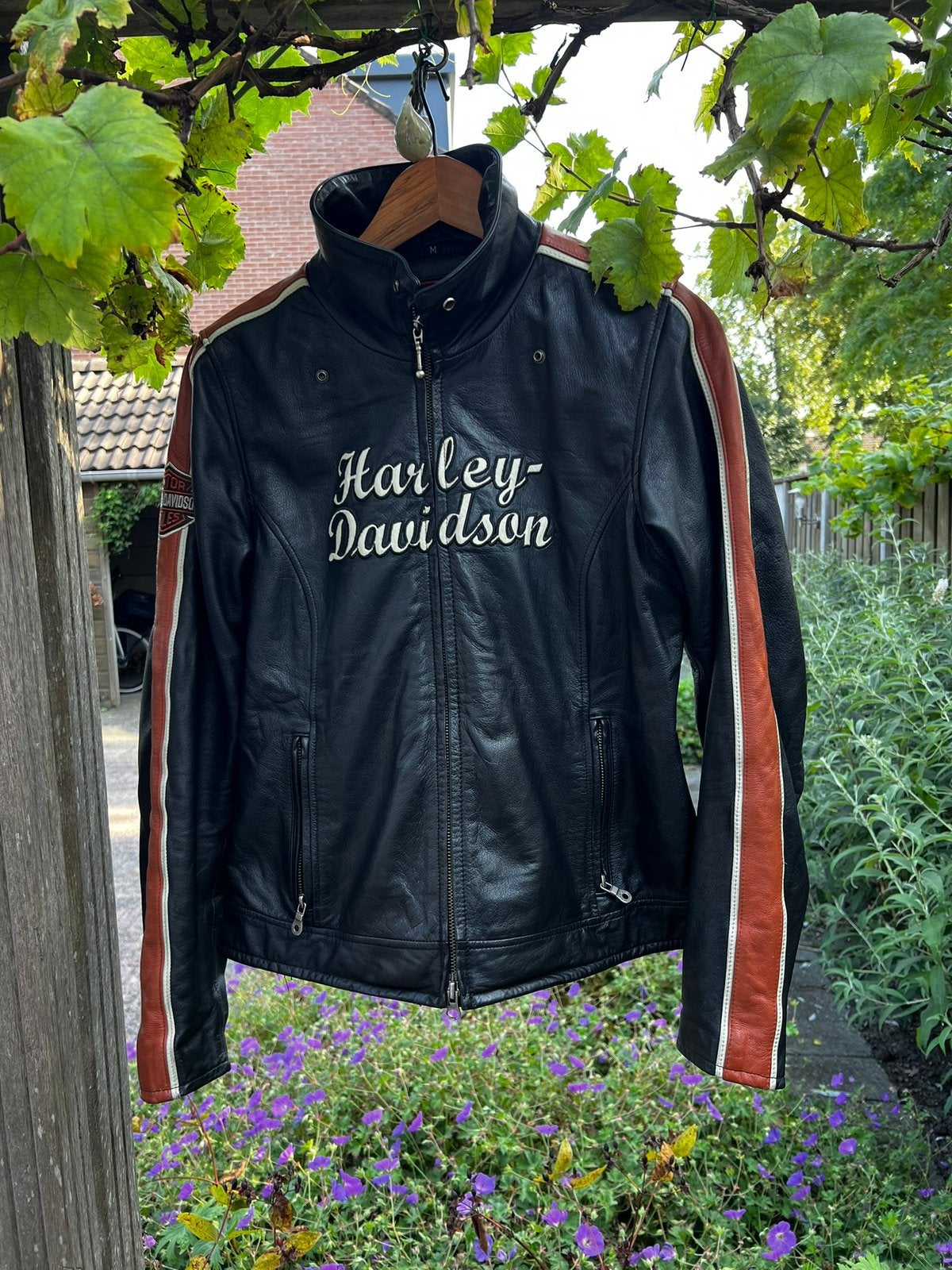 Leren motorjas Harley Davidson, Motoren, Kleding | Motorkleding, Ophalen, Tweedehands, Kinderen, Jas | leer