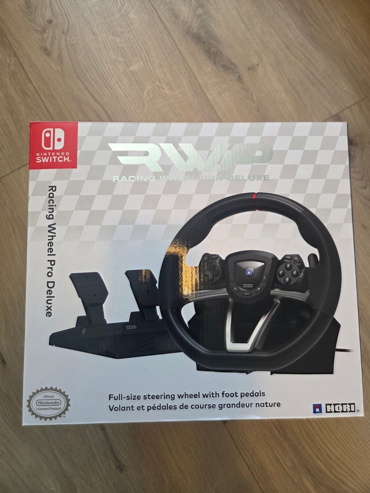 Hori Racing Wheel Pro Deluxe voor Nintendo Switch, Spelcomputers en Games, Spelcomputers | Nintendo Switch, Ophalen, Zo goed als nieuw