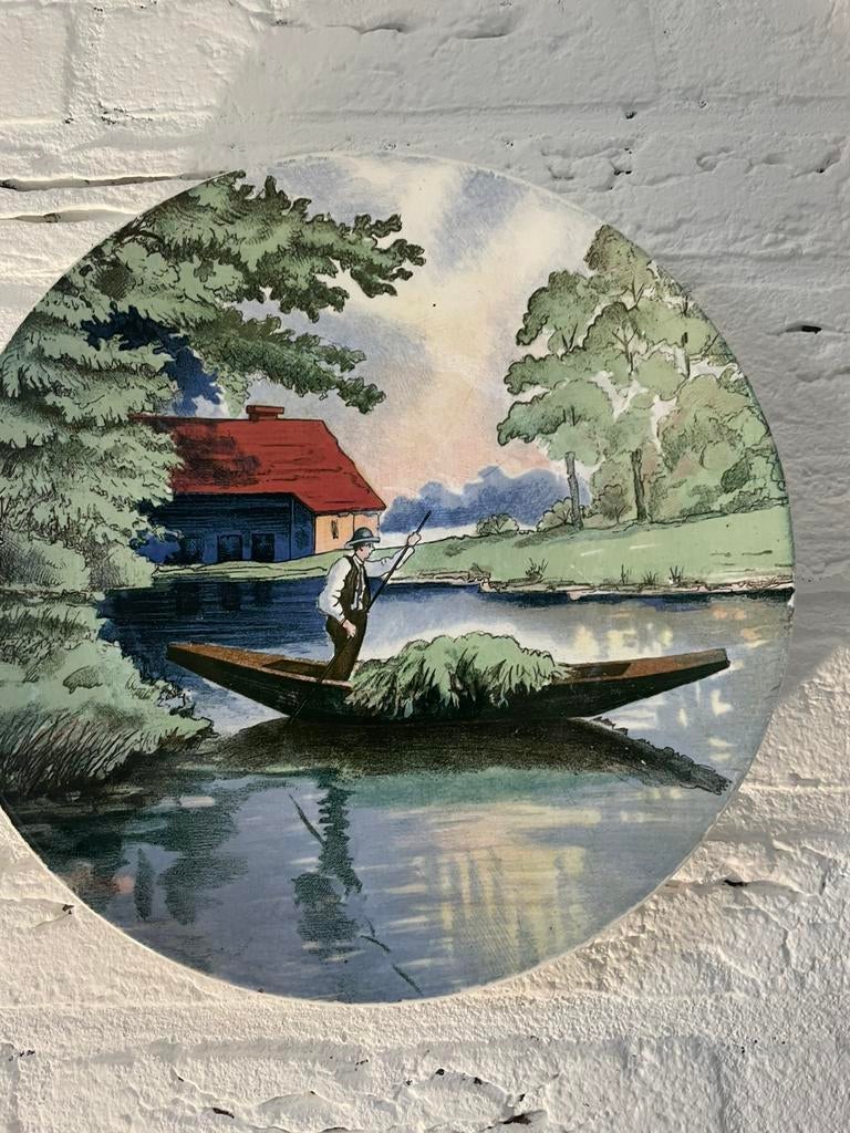 Twee wandborden, Ophalen