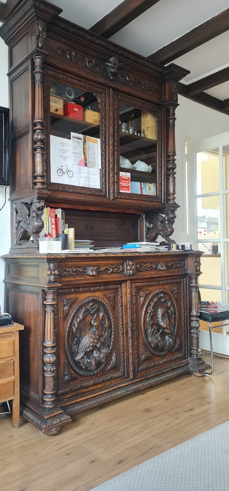 oude wandkast, Ophalen