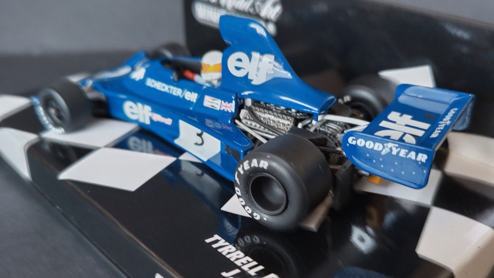 Tyrrell Ford 007 Jody Scheckter 1975 1:43 Minichamps Pol, Auto, Verzenden, ., Nieuw