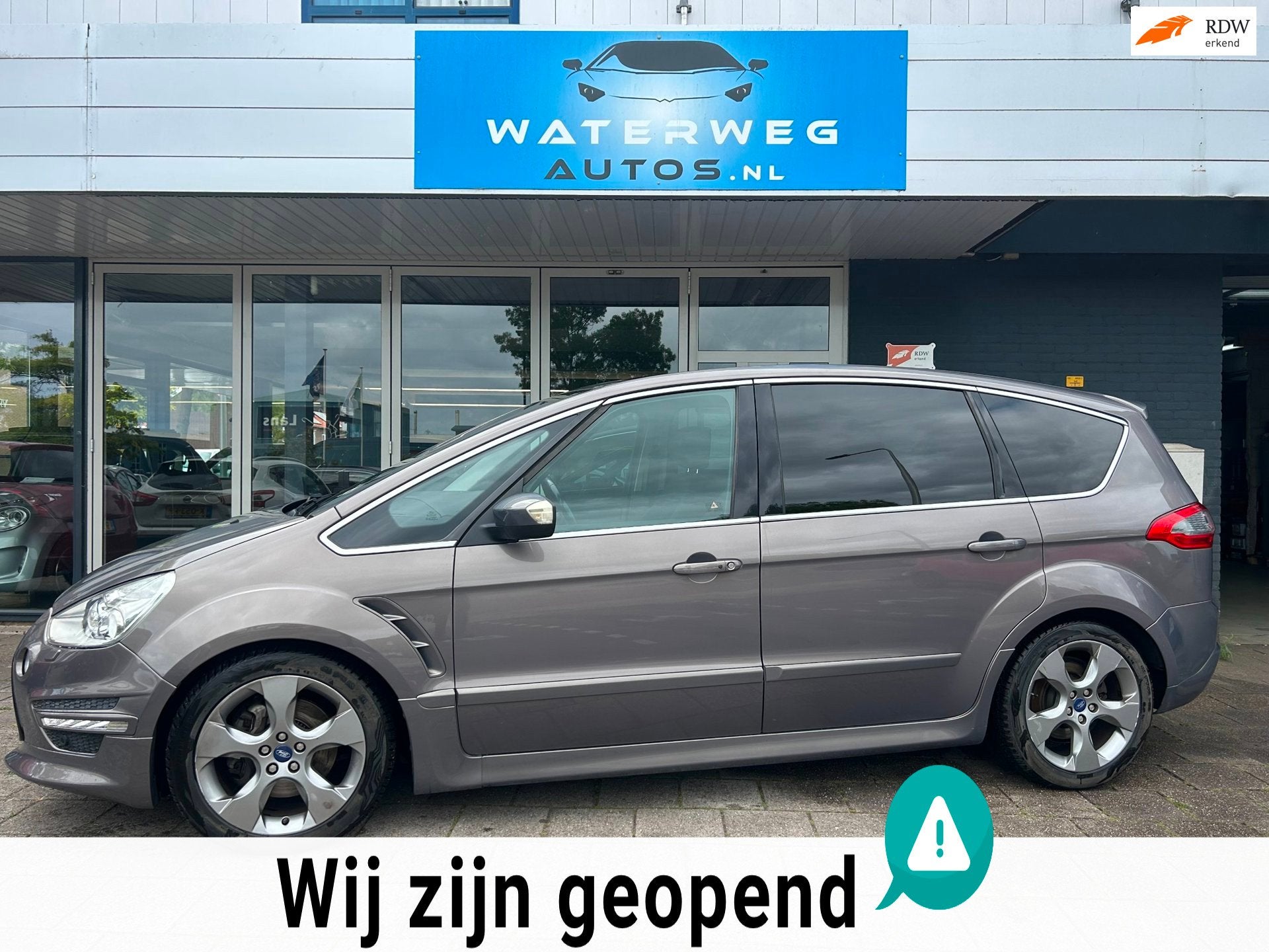 Ford S-Max 2.0 EcoBoost S Edition 7p. Pano/Leder/Camera/Clim, Auto's, Euro 5, Gebruikt, Zwart, 4 cilinders