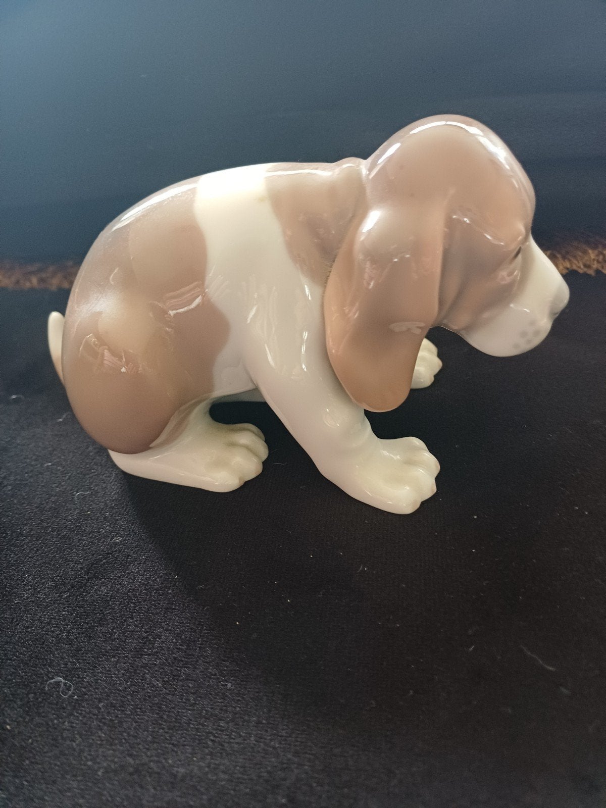Lladro Porseleinen Beeldje Hondje Basset Hound, Ophalen of Verzenden