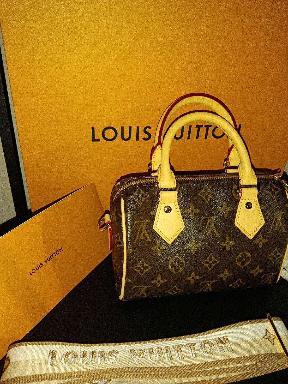 Louis Vuitton Speedy Nano - Nieuw met chip!, Ophalen of Verzenden, Nieuw, Bruin, Handtas