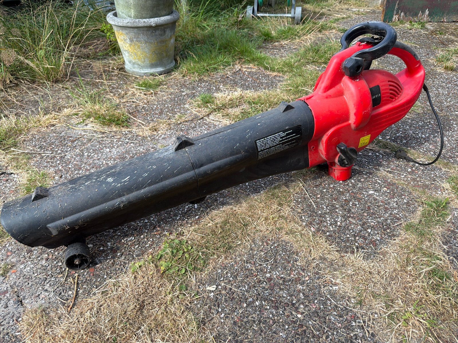 Gamma BR-25V Bladblazer/Bladzuiger 2500W, Ophalen, Gebruikt, Handgedragen, Met versnipperfunctie