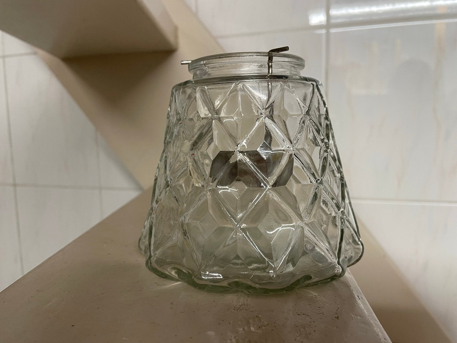 Riverdale glazen windlicht/waxinelichthouder - nieuw, Nieuw, Ophalen of Verzenden, Glas, Windlicht
