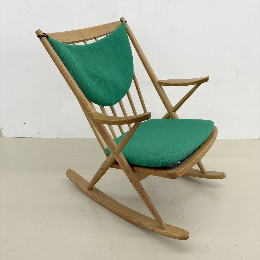 Frank Reenskaug schommelstoel voor Bramin, Huis en Inrichting, Fauteuils, Ophalen, Gebruikt, Danish modern, .