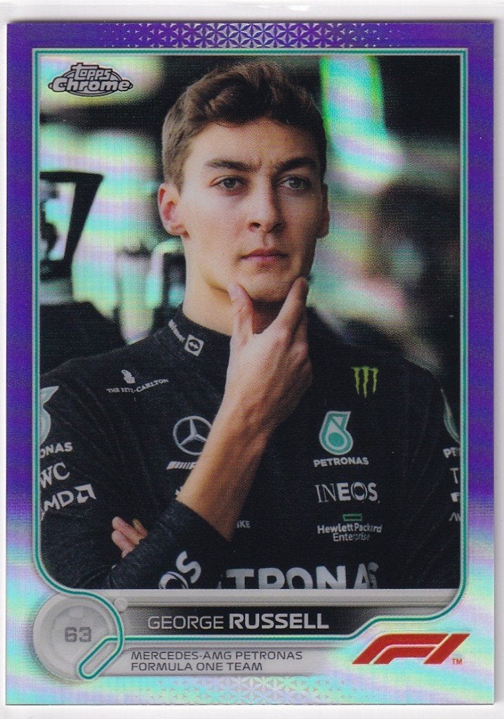 George Russell Purple Refractor #18 /399, Verzenden, Nieuw, Formule 1