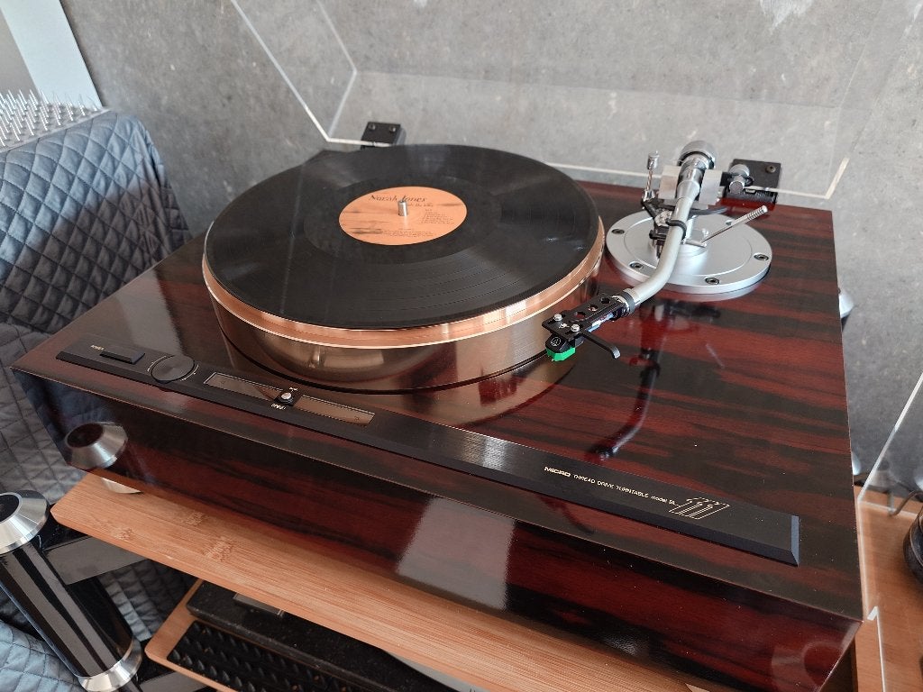 Vintage Micro Seiki BL-111 + SAEC 407/23, Gebruikt, Pitch-regelaar, Platenspeler, Ophalen