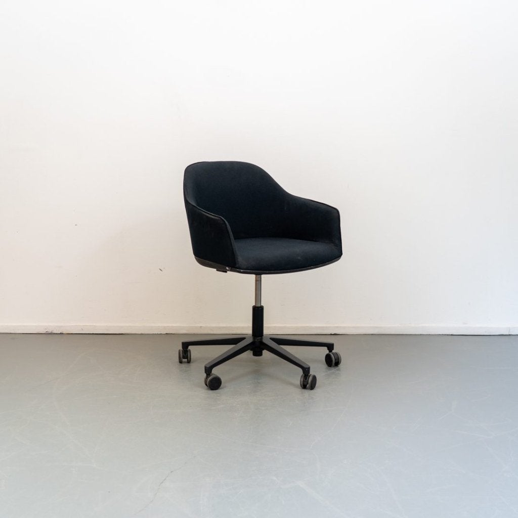 Vitra Softshell Bureaustoel Zwart Stof - Zwart, Niet ingevuld, Zo goed als nieuw, Niet ingevuld, Niet ingevuld