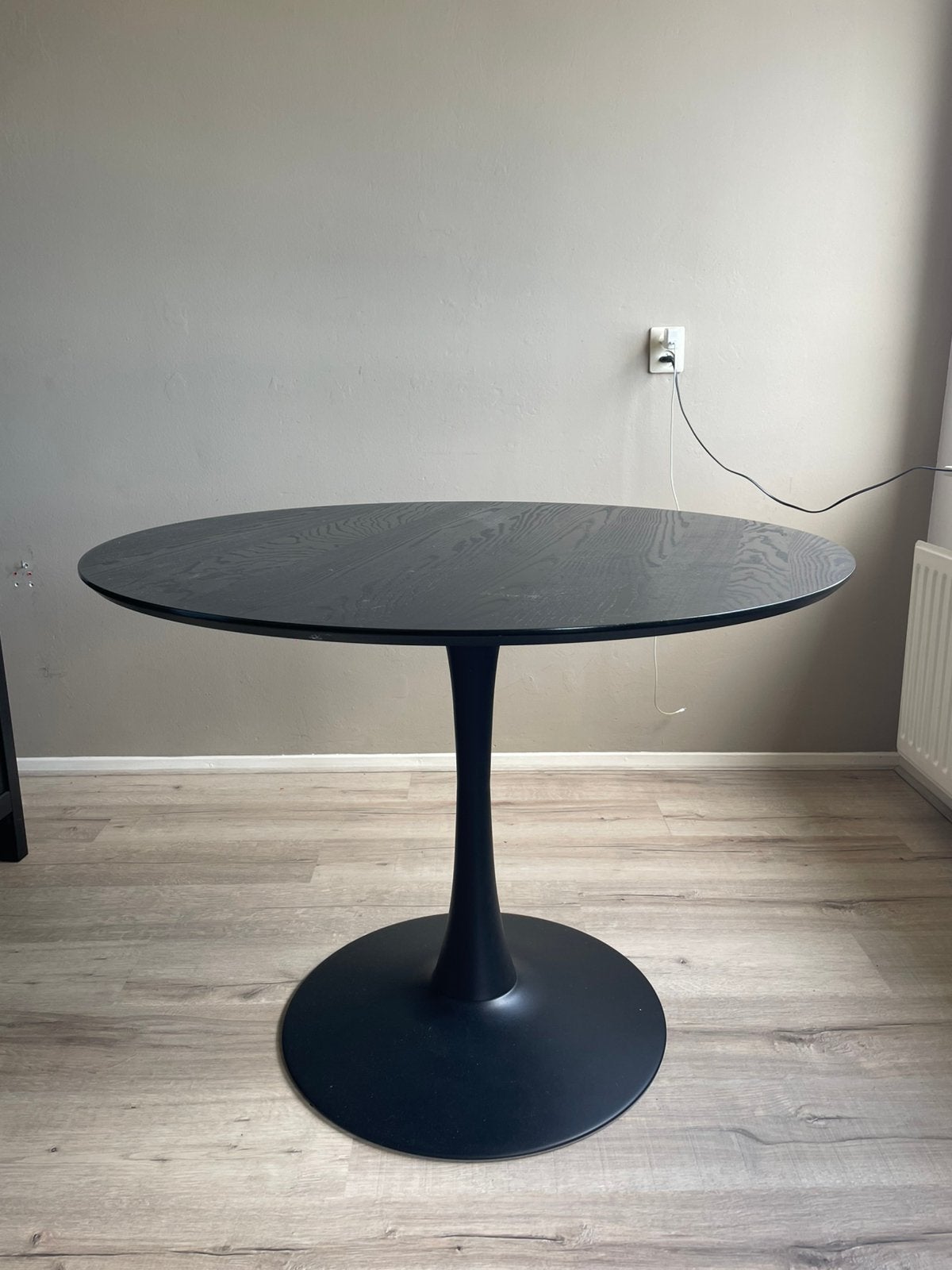 Ronde eettafel Jysk, Ophalen, Gebruikt, 100 tot 150 cm, Rond