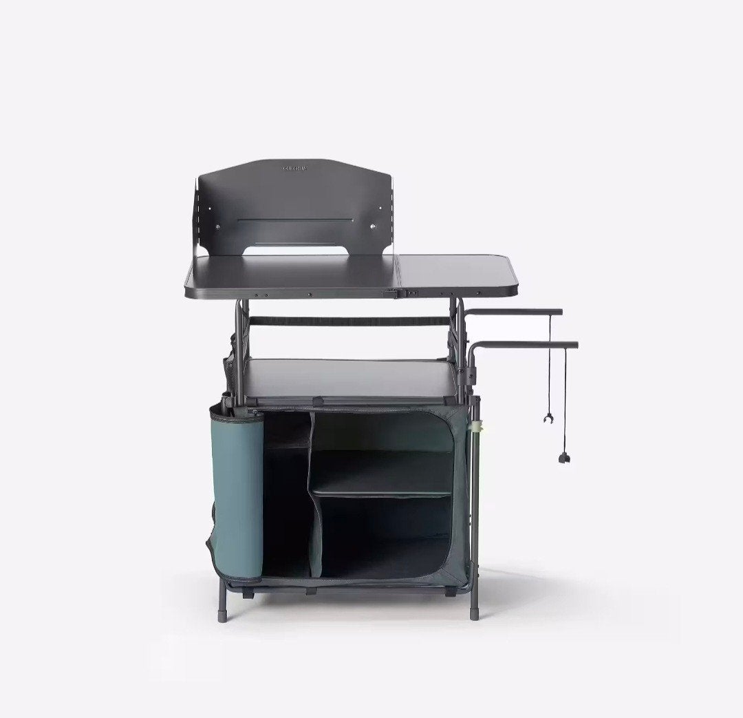 Quechua Decathlon campingkeuken keuken camping 1x gebruikt, Caravans en Kamperen, Kampeeraccessoires, Ophalen, Zo goed als nieuw