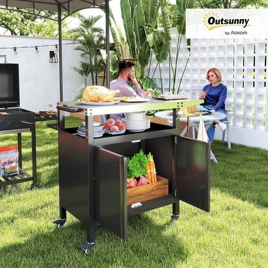 Grill Trolley – Barbecue Wagen – Serveerwagen – Buitenkeuken, Corvance B.V., Verzenden, Nieuw, Corvancebol@gmail.com