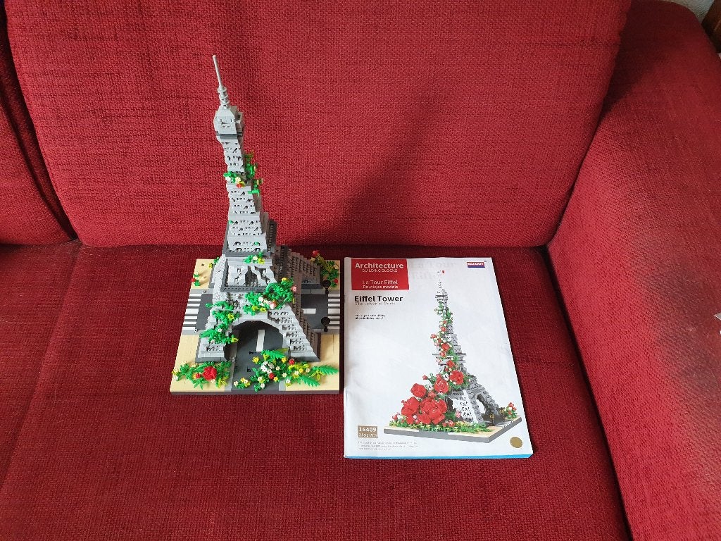 Mini bouwstenen eiffel groot balody, Ophalen of Verzenden
