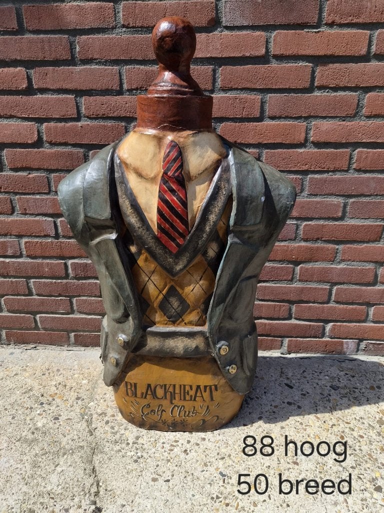 Houten sier torso 88 cm - Blackheat Golf Club, Ophalen of Verzenden