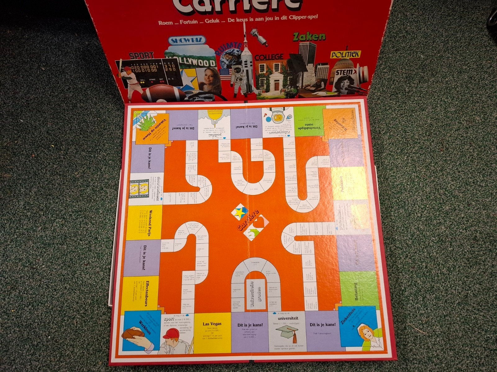 Carrière Bordspel - Klassiek Gezinsspel, Drie of vier spelers, Ophalen of Verzenden, Gebruikt, Clipper