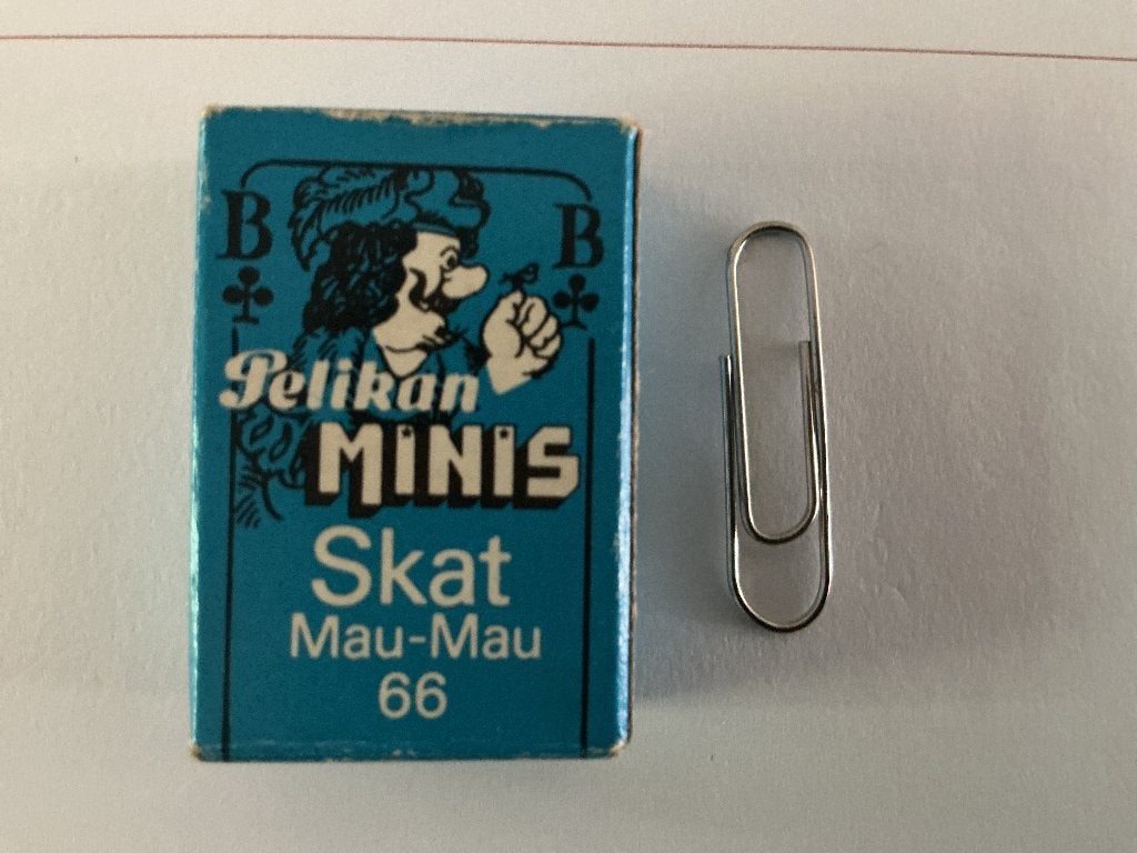 Pelikan Minis Skat Mau-Mau 66 speelkaarten, Ophalen of Verzenden, Zo goed als nieuw, Speelkaart(en)