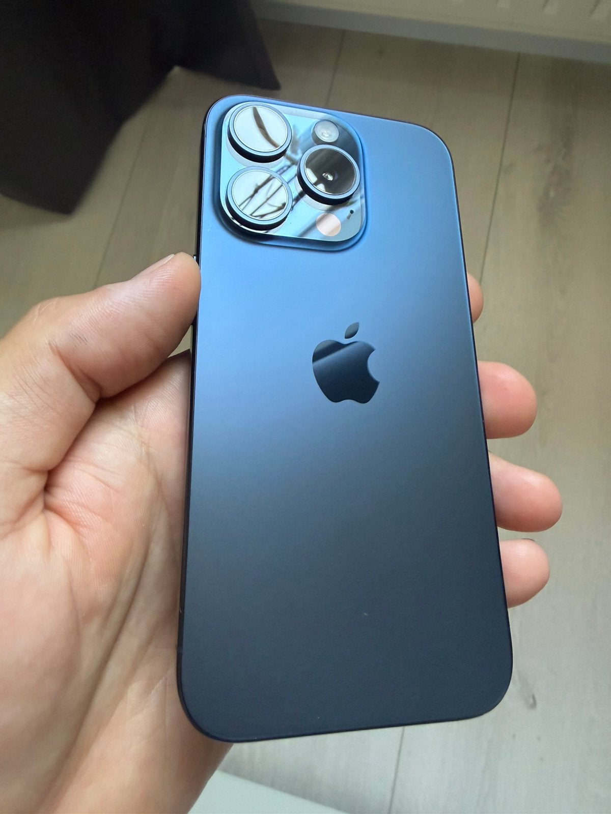 Iphone 15Pro 256GB blue titanium, Blauw, Zo goed als nieuw, IPhone 15 Pro, Ophalen