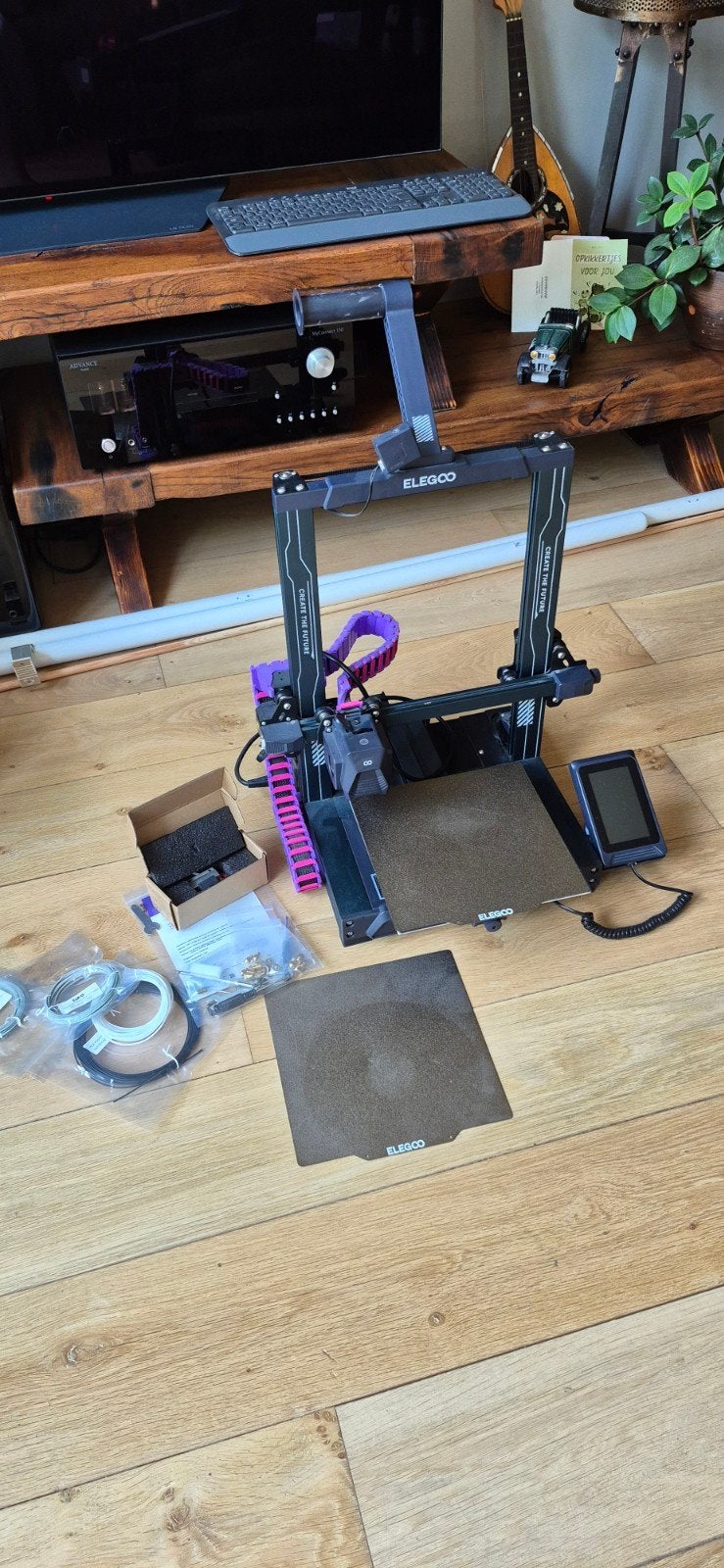 Elegoo Neptune 3 Pro 3D-printer met extra's, Ophalen, Elegoo, Zo goed als nieuw, Filament