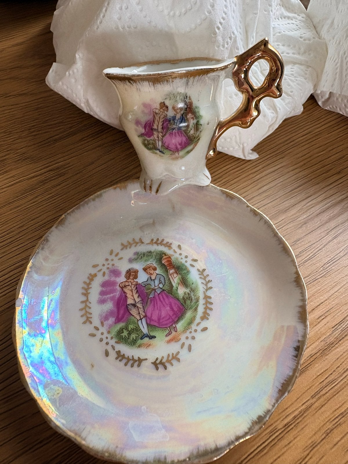 Finsbury Fine Bone China Mini Kop en Schotel, Ophalen of Verzenden