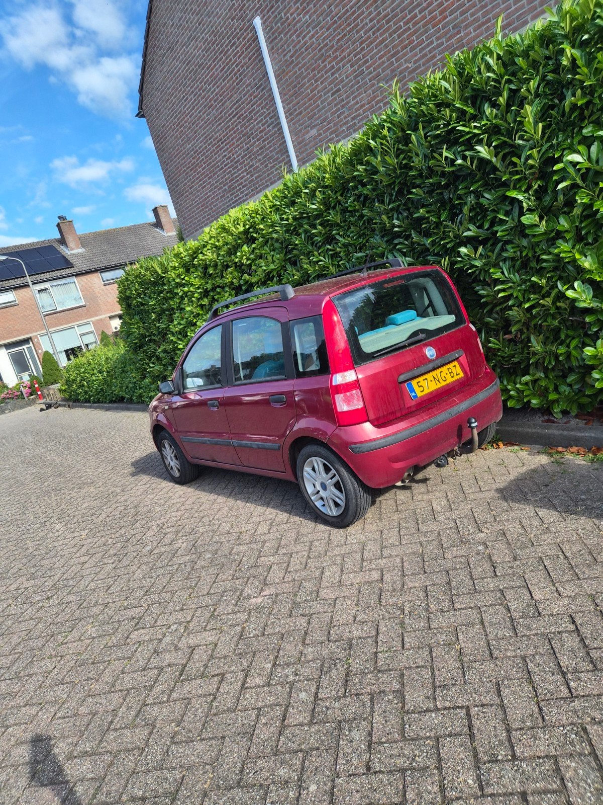 Fiat Panda 1.2 2003 Rood, Auto's, Voorwielaandrijving, Stof, Origineel Nederlands, Overige kleuren