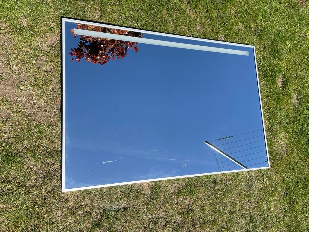 Spiegel met licht, Ophalen, Zo goed als nieuw, 100 tot 125 cm, Minder dan 100 cm
