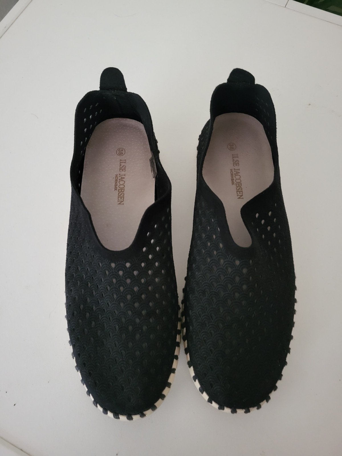 Ilse Jacobsen zwarte instappers maat 38, Ilse Jacobsen, Ophalen of Verzenden, Zwart, Instappers