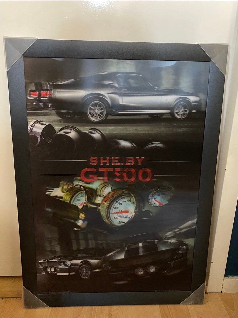 Mooie 3D poster - Shelby GT500, Ophalen, Rechthoekig Staand, Zo goed als nieuw, A1 t/m A3