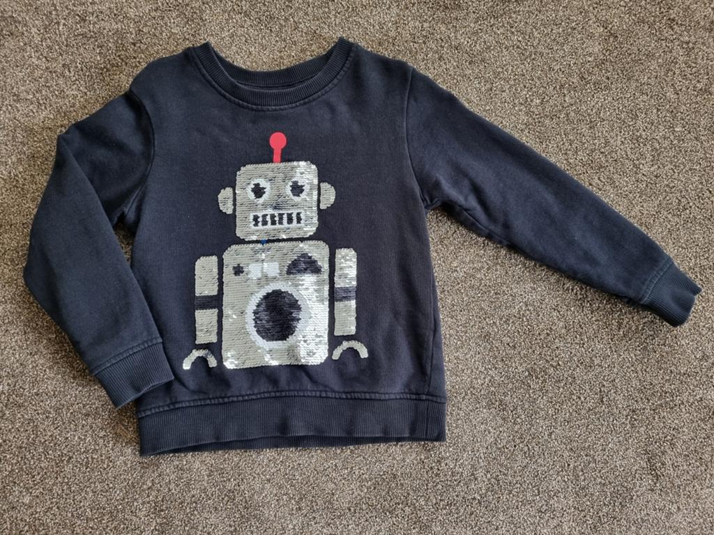 Zwarte trui 110/116, Kinderen en Baby's, Kinderkleding | Maat 110, Gebruikt, Trui of Vest, H&M, Ophalen of Verzenden