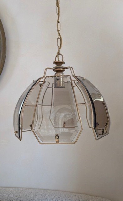 Vintage hanglamp in Hollywood Regency-stijl, Ophalen