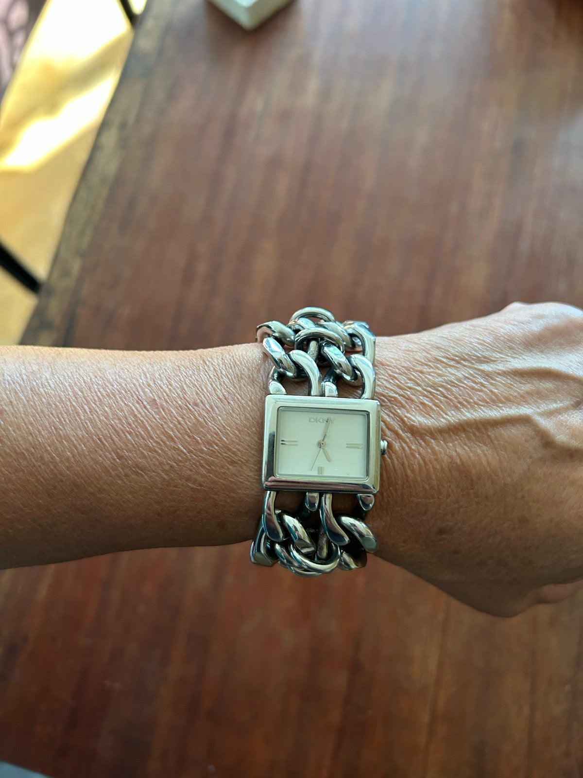 DKNY Dames Polshorloge met Schakelband, Gebruikt, Staal, DKNY, Polshorloge